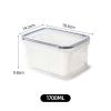 Storage Box Fridge Organizer Fresh Vegetable Fruit Boxes Drain Basket Storage Containers Pantry Kitchen Organizer For Kitchen - 1700ML