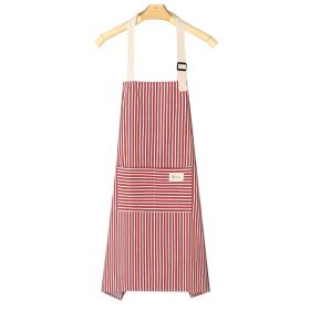 1pc Adjustable Kitchen Cooking Apron - Red