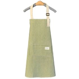 1pc Adjustable Kitchen Cooking Apron - Green