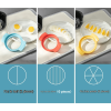 304 stainless steel Prepworks by Progressive Compact Egg Slicer - egg cutter-white