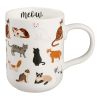 Mainstays Stoneware Cat Mug, White, 16.06 oz - Mainstays