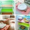 3 Pcs 5ft Refrigerator Mats EVA Shelf Liners For Glass Shelves Washable Pads Liners For Refrigerator;  1 Green 1 Blue 1 Red - green blue red