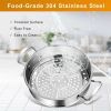 Daily Delicacies Pot 304 Stainless Steel  3-Tier Steamer Pot - Silver - Stainless steel