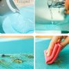 3 Pcs 5ft Refrigerator Mats EVA Shelf Liners For Glass Shelves Washable Pads Liners For Refrigerator;  1 Green 1 Blue 1 Red - green blue red