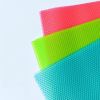 3 Pcs 5ft Refrigerator Mats EVA Shelf Liners For Glass Shelves Washable Pads Liners For Refrigerator;  1 Green 1 Blue 1 Red - green blue red