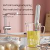 Electric Milk Frother Handheld Egg Beater Coffee Milk Drink Egg Mixer Foamer Foamer Household Kitchen Cooking Tool - White