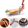 Food Writing Decorating Pen, Nozzle Tool Squeeze Cream Chocolate Cupcakes Piping Icing Cake Dessert Pen Baking Gun - Red