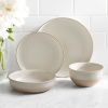 Cream 16-Piece Dinnerware Set - White