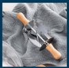 Croissant Tool Croissant Cutter Roller Stainless Steel Oscillating Cutter Cutting Crust Baking Tool - C05OL