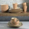 Square Stoneware 16 Piece Dinnerware Set - Sand