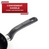 Easy Care Nonstick Cookware, 20 Piece Set, Grey, Dishwasher Safe - Red