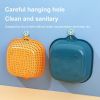 Small Kitchen Double Drain Basket Bowl Washing Storage Basket Strainers Bowls Drainer Vegetable Cleaning Tool - Blue  yellow Small