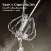 Stainless Steel Egg Rotary Whisk, Semi-Automatic Egg Beater Mixer - 12 inch