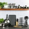 71-Piece Stainless Steel Silver Cookware Combo Set - black