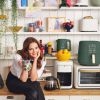 6 Quart Touchscreen Air Fryer - Thyme Green
