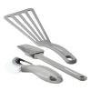 15-Piece Hard Enamel Aluminum Nonstick Cookware Set, Gray - Gray