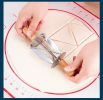 Croissant Tool Croissant Cutter Roller Stainless Steel Oscillating Cutter Cutting Crust Baking Tool - C05OL