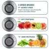 KOIOS Centrifugal Juicer Machines; Juice Extractor with Extra Large 3inch Feed Chute; JE-70 Black - as picture