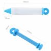 Food Writing Decorating Pen, Nozzle Tool Squeeze Cream Chocolate Cupcakes Piping Icing Cake Dessert Pen Baking Gun - Blue