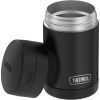 Thermos 16oz Insulated Food Jar with Folding Spoon, Matte Black - Thermos
