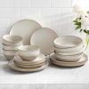 Cream 16-Piece Dinnerware Set - White