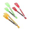 1pc Cross-border Exclusively For 9-inch Nylon Square Head Food Clip Barbecue Clip Flat Clip Bread Clip Stainless Steel Food Clip - Green
