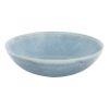 Blue Round Stoneware 16-Piece Dinnerware Set - Blue