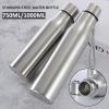 Sip In Style With Our 750ML/1000ML Stainless Steel Water Bottles – Ideal For The Fitness Enthusiast - 750ml