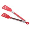 1pc Cross-border Exclusively For 9-inch Nylon Square Head Food Clip Barbecue Clip Flat Clip Bread Clip Stainless Steel Food Clip - Green