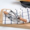 Croissant Tool Croissant Cutter Roller Stainless Steel Oscillating Cutter Cutting Crust Baking Tool - C05OL