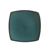 Square Stoneware 16 Piece Dinnerware Set - Teal