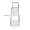 1pc Adjustable Kitchen Cooking Apron - Coffee